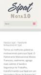 Mobile Screenshot of palestra-palestrante-sipat.com.br